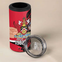 Trinidad and Tobago 1962 Personalized 4 in 1 Can Cooler Tumbler Happy Independence Day August 31th - Wonder Print Shop