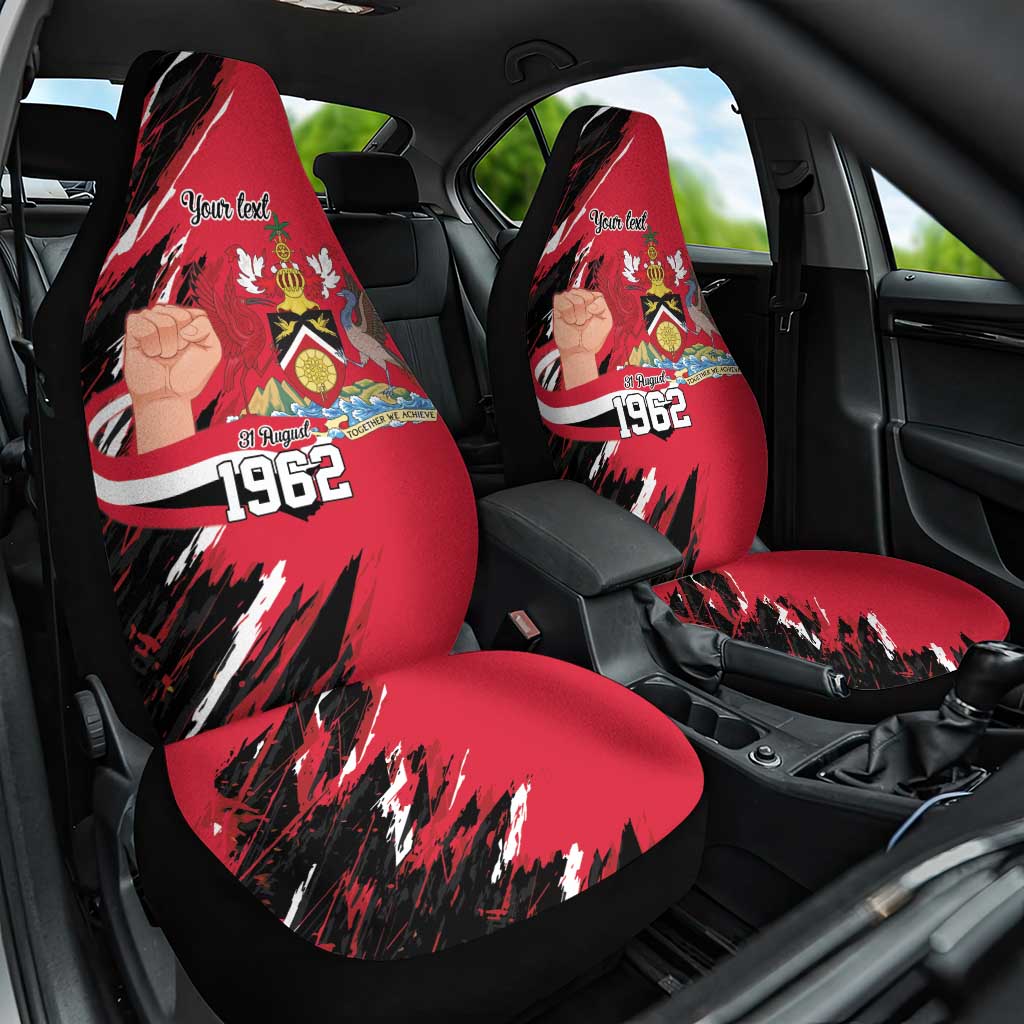 Trinidad and Tobago 1962 Personalized Car Seat Cover Happy Independence Day August 31th - Wonder Print Shop