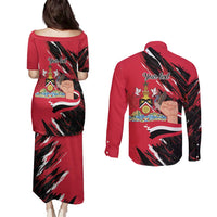 Trinidad and Tobago 1962 Personalized Couples Matching Puletasi and Long Sleeve Button Shirt Happy Independence Day August 31th - Wonder Print Shop