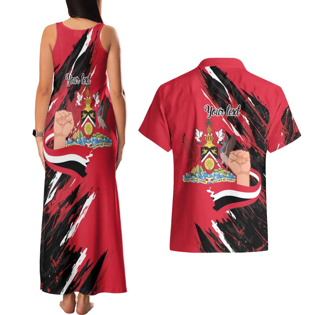 Trinidad and Tobago 1962 Personalized Couples Matching Tank Maxi Dress and Hawaiian Shirt Happy Independence Day August 31th - Wonder Print Shop