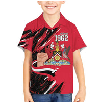 Trinidad and Tobago 1962 Personalized Family Matching Mermaid Dress and Hawaiian Shirt Happy Independence Day August 31th - Wonder Print Shop