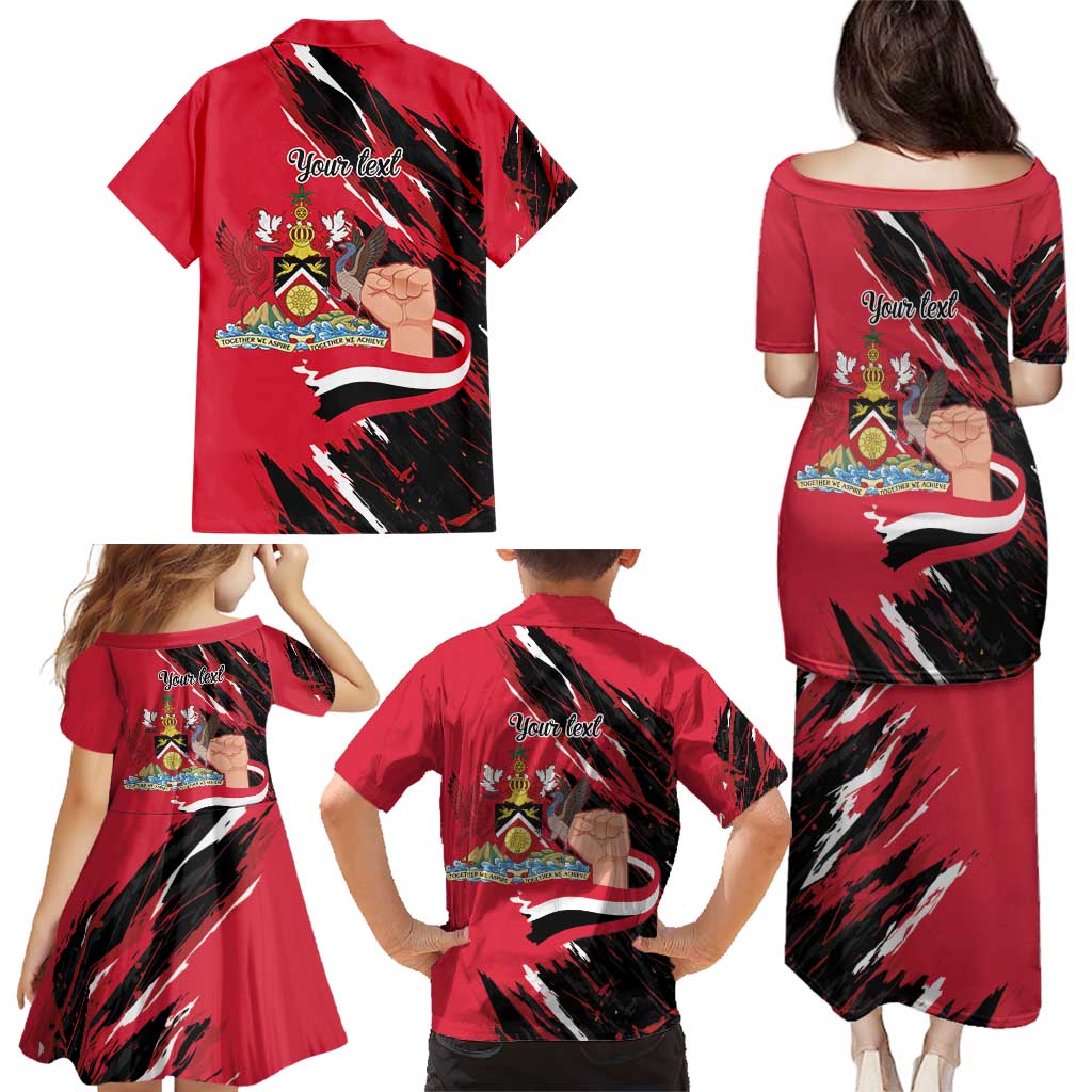 Trinidad and Tobago 1962 Personalized Family Matching Puletasi and Hawaiian Shirt Happy Independence Day August 31th - Wonder Print Shop