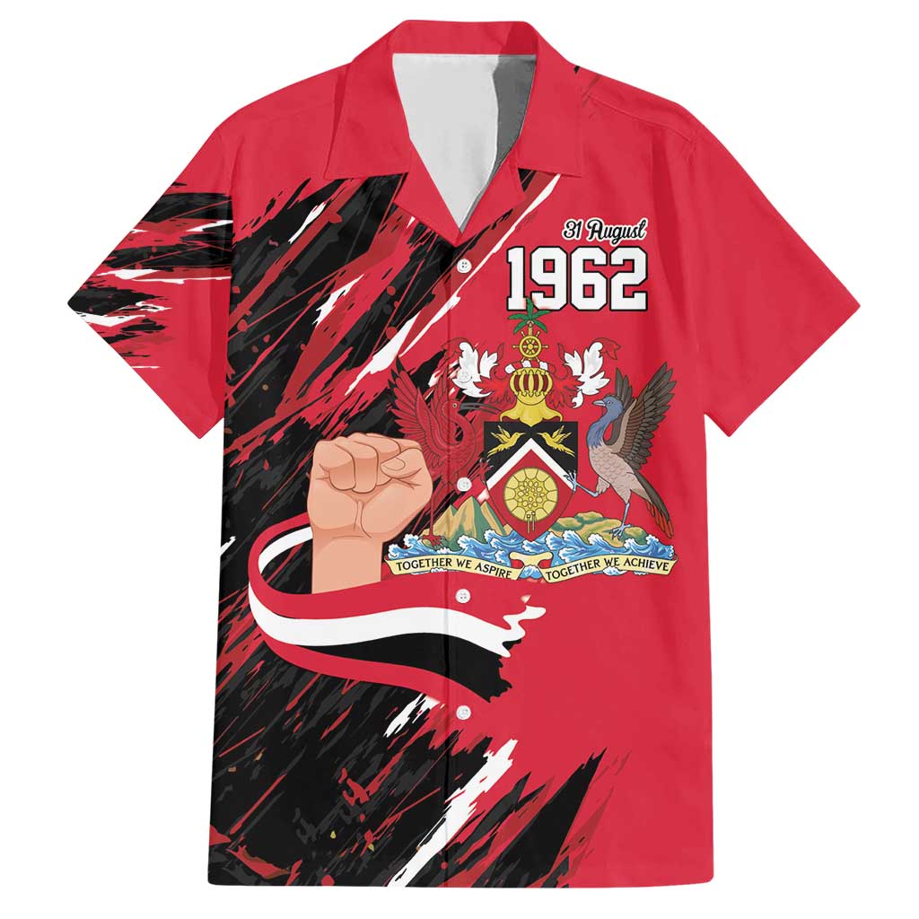 Trinidad and Tobago 1962 Personalized Family Matching Short Sleeve Bodycon Dress and Hawaiian Shirt Happy Independence Day August 31th - Wonder Print Shop