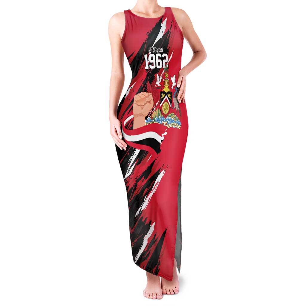 Trinidad and Tobago 1962 Personalized Family Matching Tank Maxi Dress and Hawaiian Shirt Happy Independence Day August 31th - Wonder Print Shop