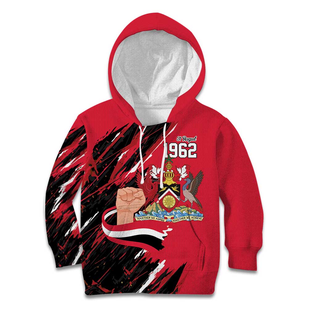 Trinidad and Tobago 1962 Personalized Kid Hoodie Happy Independence Day August 31th - Wonder Print Shop