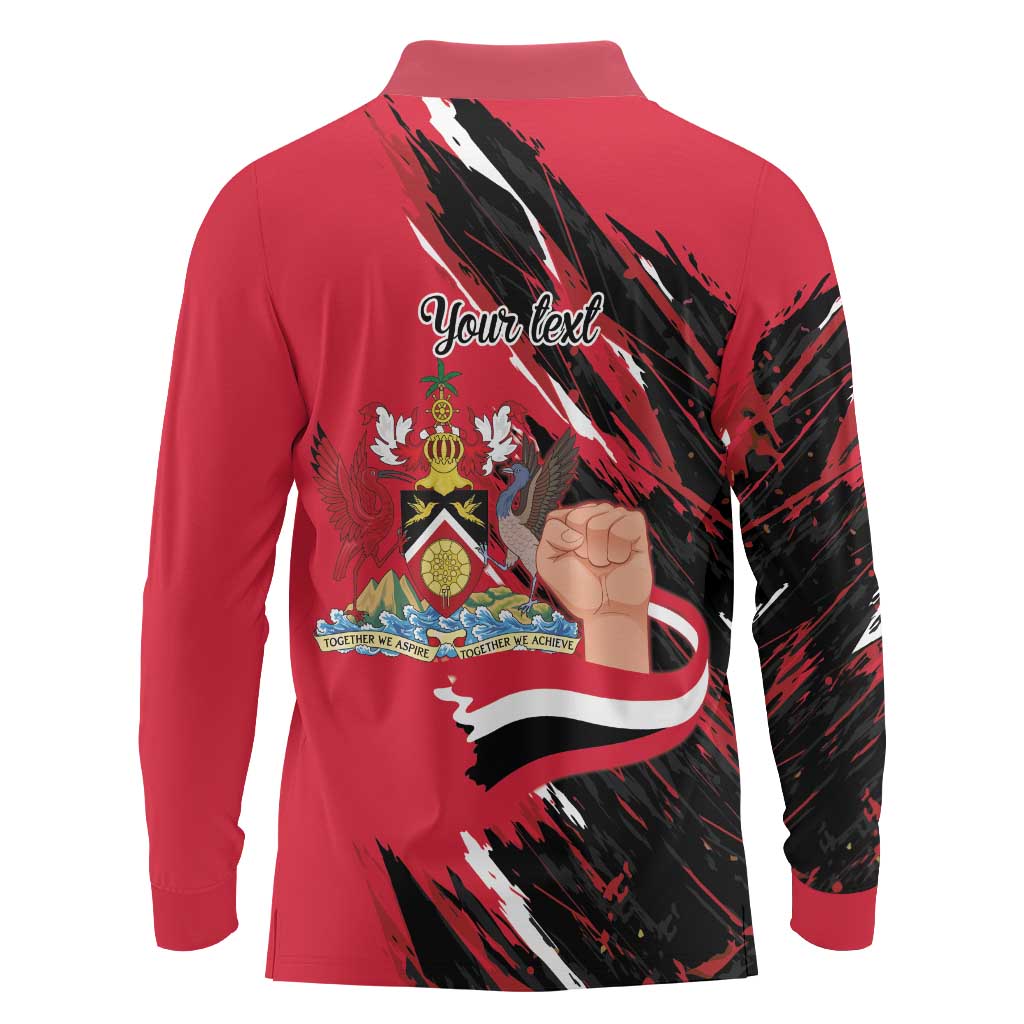 Trinidad and Tobago 1962 Personalized Long Sleeve Polo Shirt Happy Independence Day August 31th - Wonder Print Shop