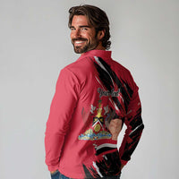 Trinidad and Tobago 1962 Personalized Long Sleeve Polo Shirt Happy Independence Day August 31th - Wonder Print Shop