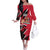 Trinidad and Tobago 1962 Personalized Off The Shoulder Long Sleeve Dress Happy Independence Day August 31th - Wonder Print Shop