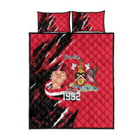 Trinidad and Tobago 1962 Personalized Quilt Bed Set Happy Independence Day August 31th - Wonder Print Shop