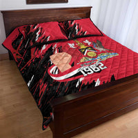 Trinidad and Tobago 1962 Personalized Quilt Bed Set Happy Independence Day August 31th - Wonder Print Shop