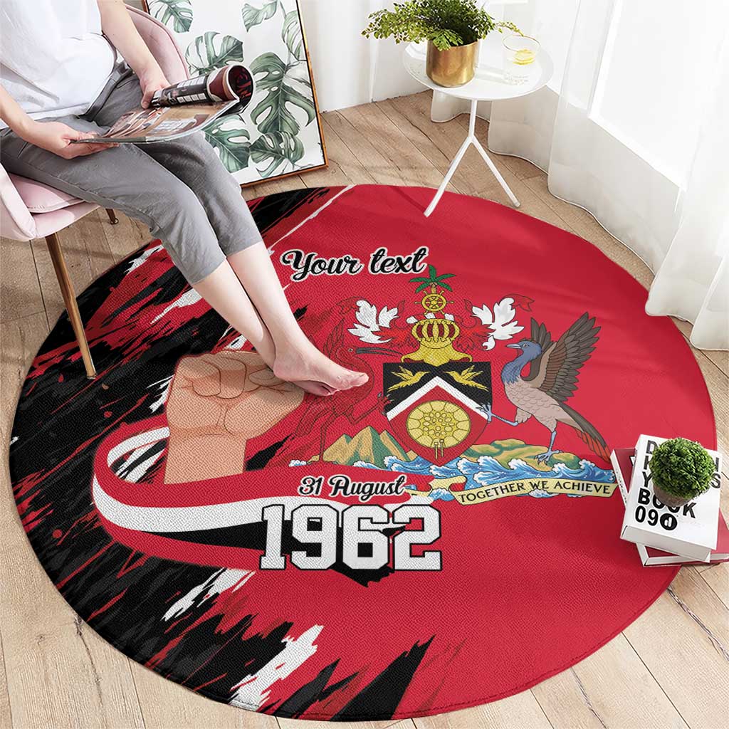 Trinidad and Tobago 1962 Personalized Round Carpet Happy Independence Day August 31th - Wonder Print Shop