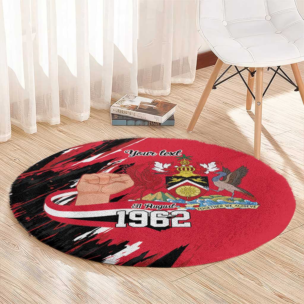 Trinidad and Tobago 1962 Personalized Round Carpet Happy Independence Day August 31th - Wonder Print Shop