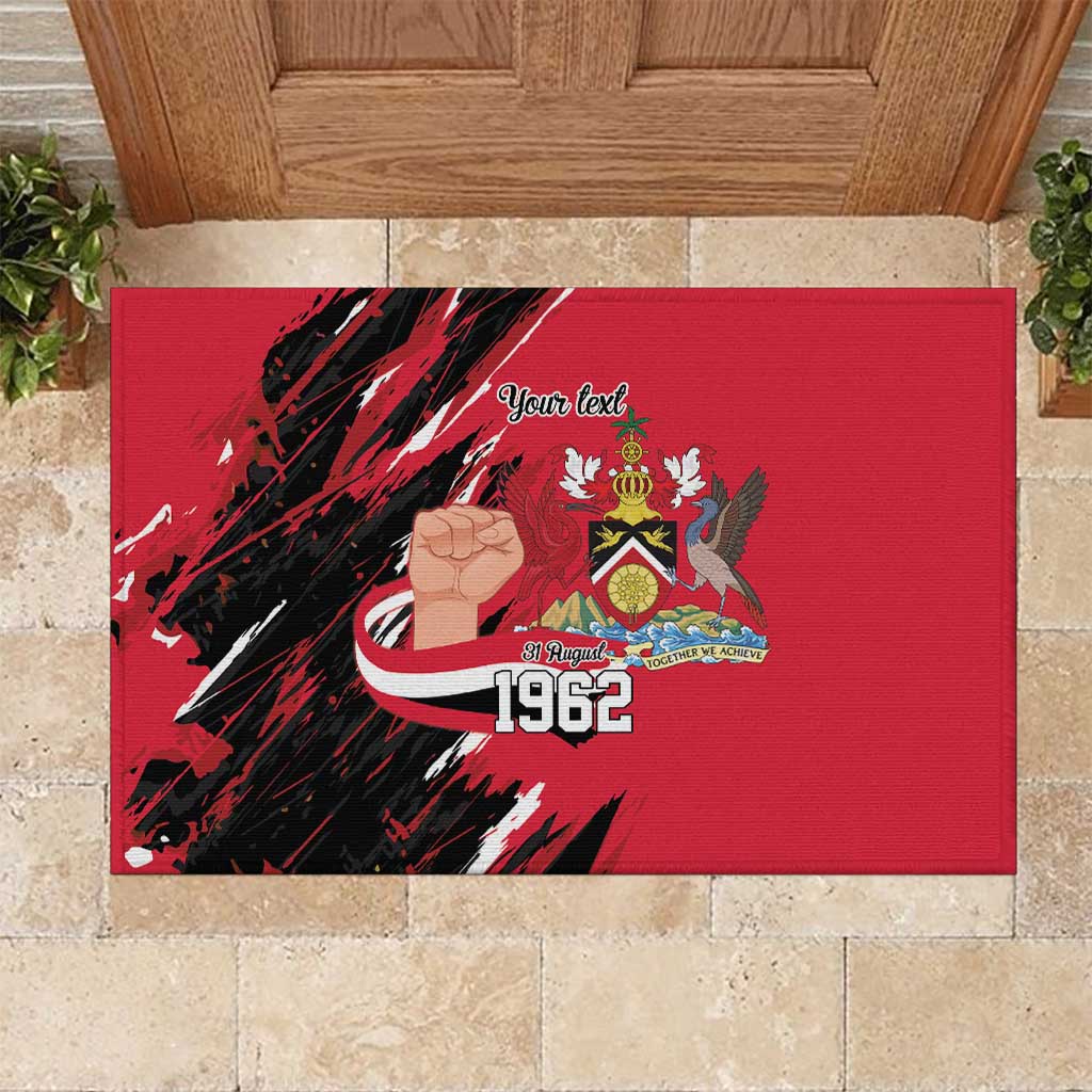 Trinidad and Tobago 1962 Personalized Rubber Doormat Happy Independence Day August 31th - Wonder Print Shop