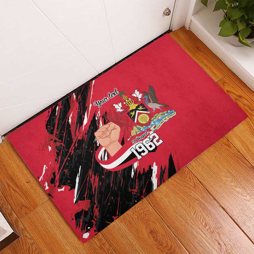 Trinidad and Tobago 1962 Personalized Rubber Doormat Happy Independence Day August 31th - Wonder Print Shop