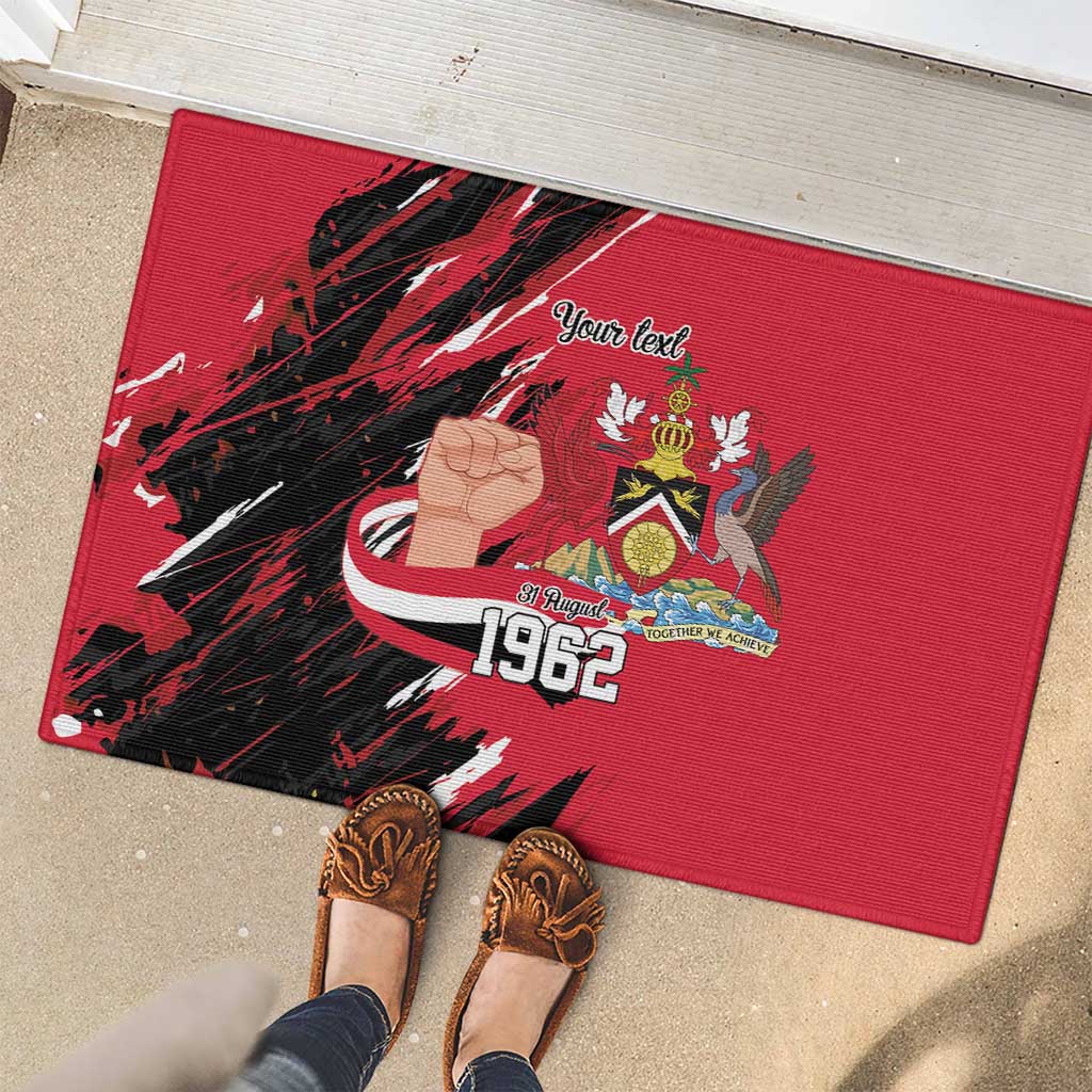 Trinidad and Tobago 1962 Personalized Rubber Doormat Happy Independence Day August 31th - Wonder Print Shop