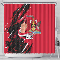 Trinidad and Tobago 1962 Personalized Shower Curtain Happy Independence Day August 31th - Wonder Print Shop
