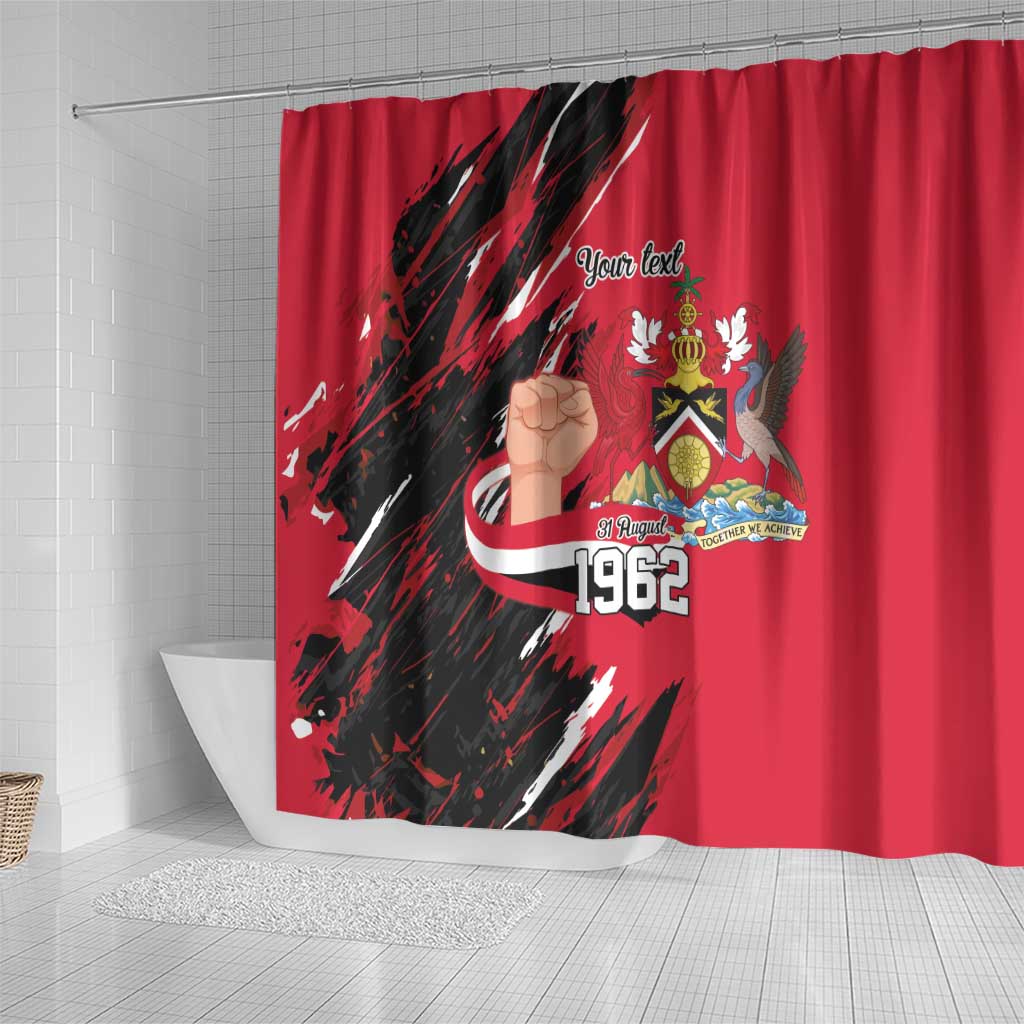 Trinidad and Tobago 1962 Personalized Shower Curtain Happy Independence Day August 31th - Wonder Print Shop