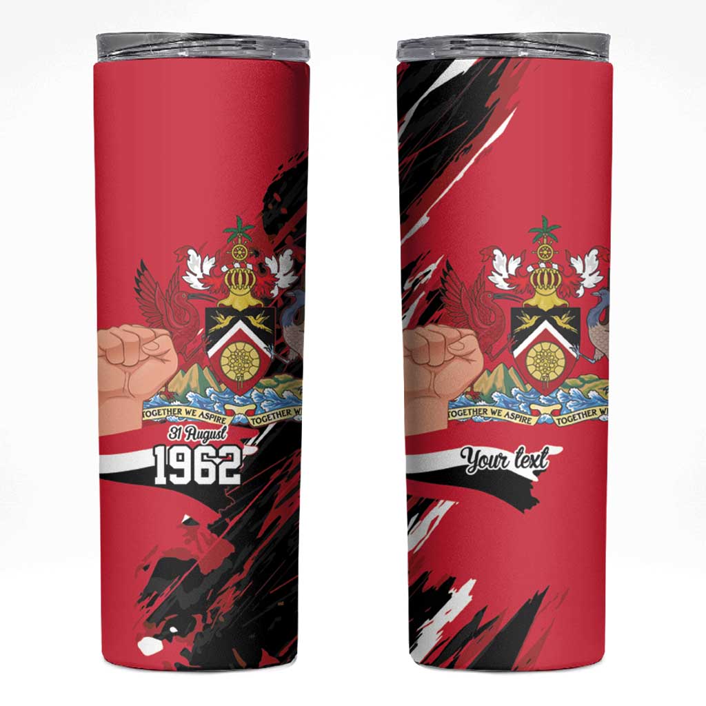 Trinidad and Tobago 1962 Personalized Skinny Tumbler Happy Independence Day August 31th - Wonder Print Shop
