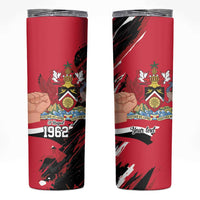 Trinidad and Tobago 1962 Personalized Skinny Tumbler Happy Independence Day August 31th - Wonder Print Shop