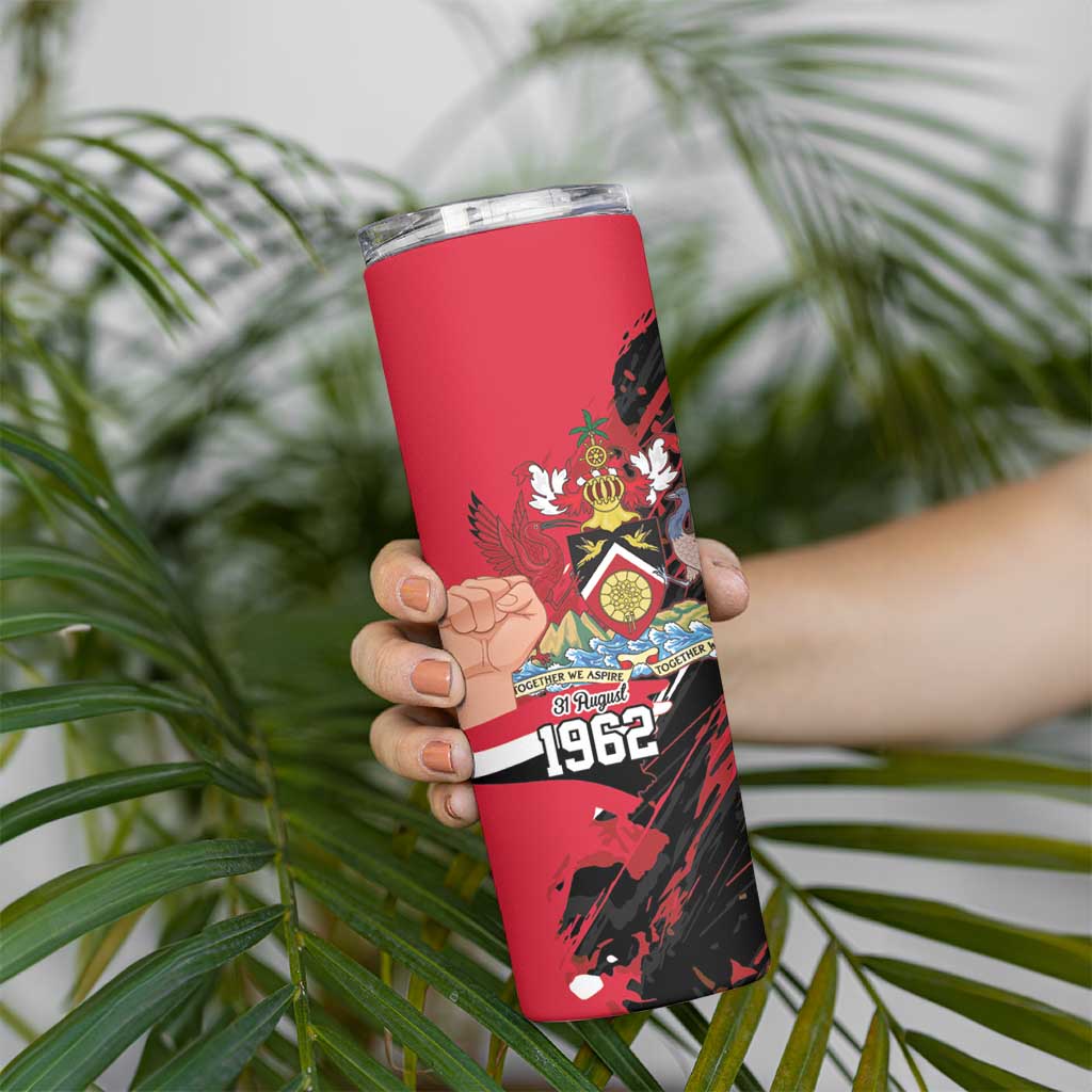 Trinidad and Tobago 1962 Personalized Skinny Tumbler Happy Independence Day August 31th - Wonder Print Shop