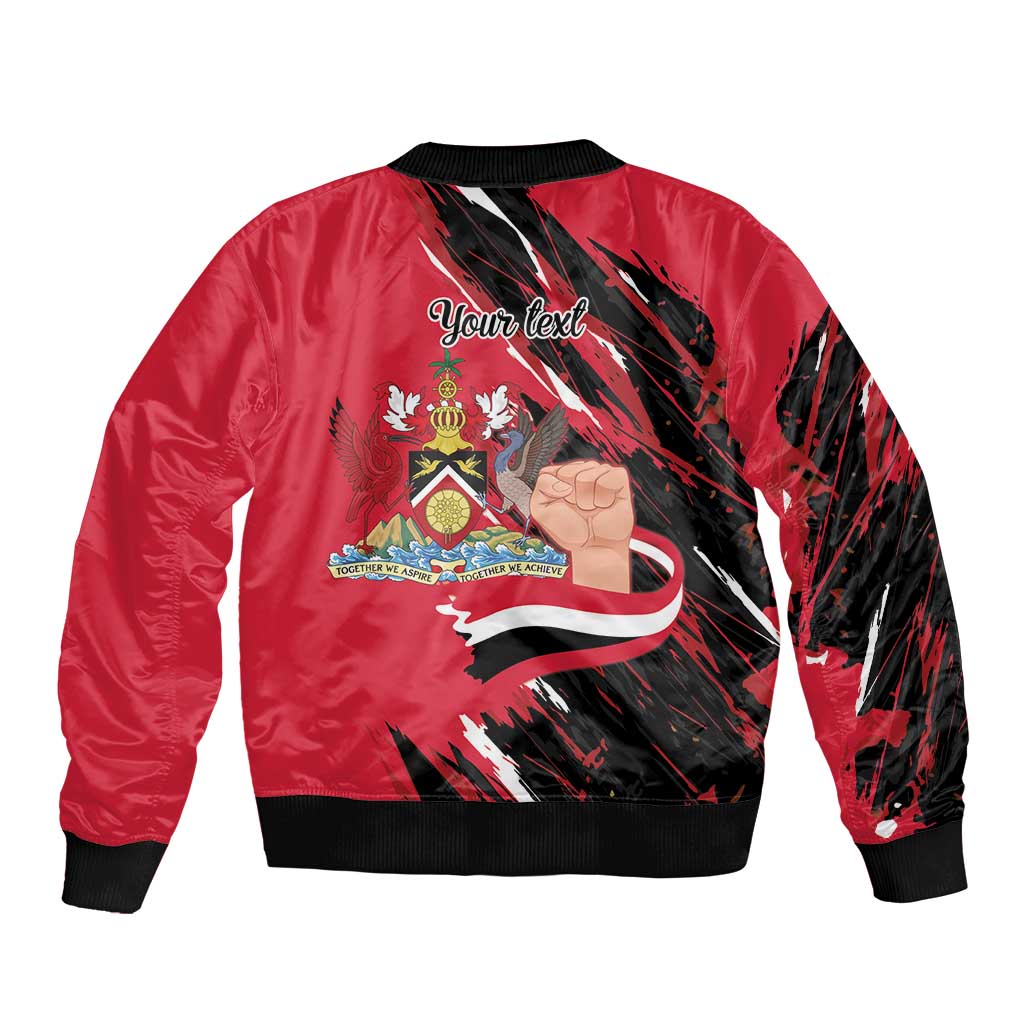 Trinidad and Tobago 1962 Personalized Sleeve Zip Bomber Jacket Happy Independence Day August 31th - Wonder Print Shop
