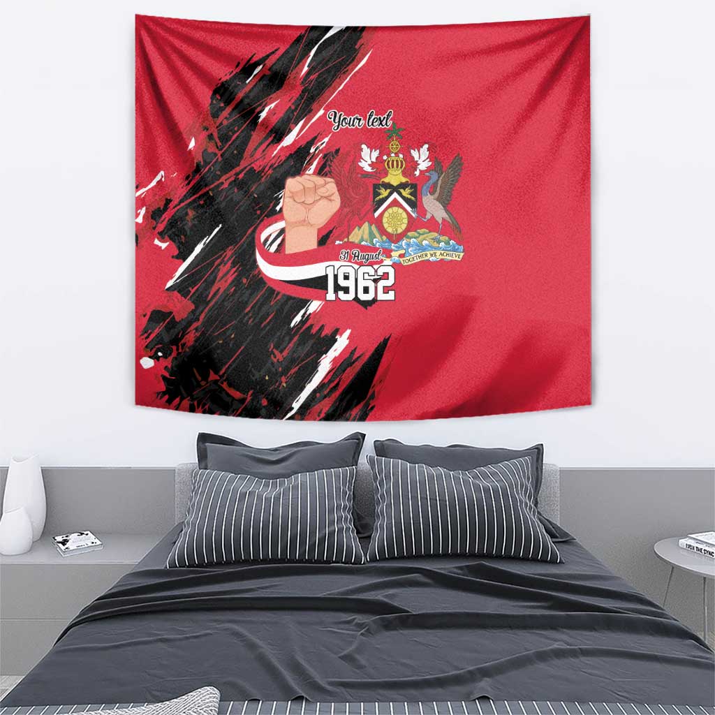 Trinidad and Tobago 1962 Personalized Tapestry Happy Independence Day August 31th - Wonder Print Shop