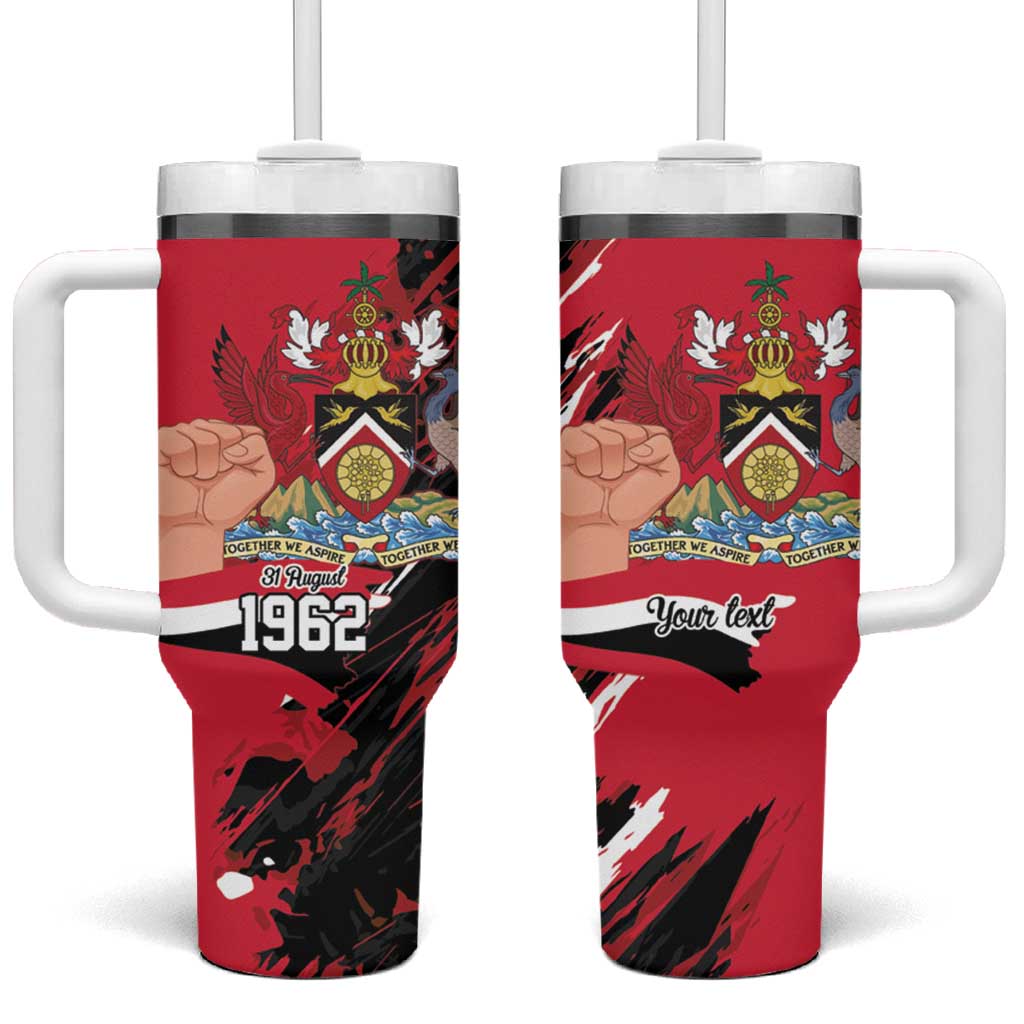Trinidad and Tobago 1962 Personalized Tumbler With Handle Happy Independence Day August 31th - Wonder Print Shop
