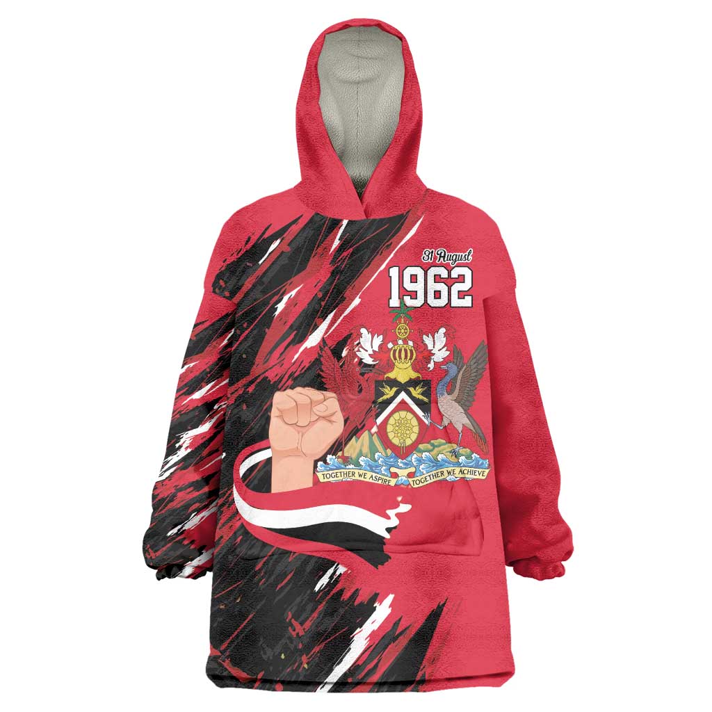 Trinidad and Tobago 1962 Personalized Wearable Blanket Hoodie Happy Independence Day August 31th - Wonder Print Shop