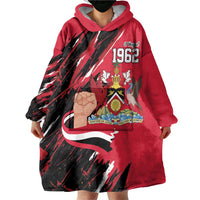 Trinidad and Tobago 1962 Personalized Wearable Blanket Hoodie Happy Independence Day August 31th - Wonder Print Shop