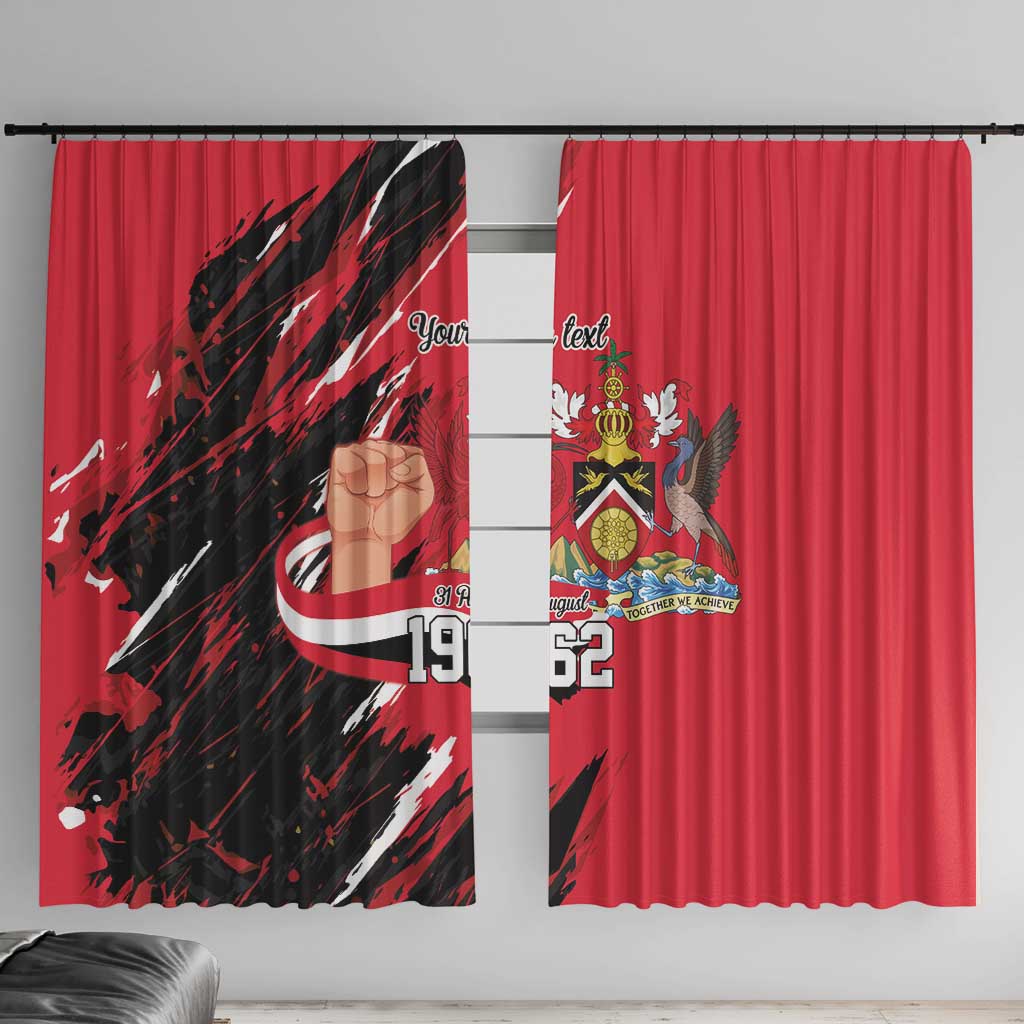 Trinidad and Tobago 1962 Personalized Window Curtain Happy Independence Day August 31th - Wonder Print Shop