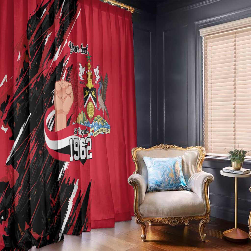 Trinidad and Tobago 1962 Personalized Window Curtain Happy Independence Day August 31th - Wonder Print Shop