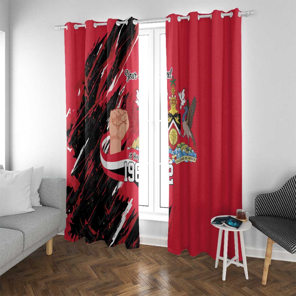 Trinidad and Tobago 1962 Personalized Window Curtain Happy Independence Day August 31th - Wonder Print Shop