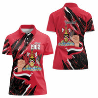 Trinidad and Tobago 1962 Personalized Women Polo Shirt Happy Independence Day August 31th - Wonder Print Shop