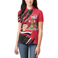 Trinidad and Tobago 1962 Personalized Women Polo Shirt Happy Independence Day August 31th - Wonder Print Shop