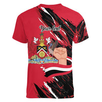 Trinidad and Tobago 1962 Personalized Women V-Neck T-Shirt Happy Independence Day August 31th - Wonder Print Shop