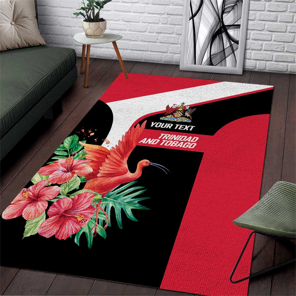 Trinidad and Tobago Personalized Area Rug Scarlet Ibis Tropical - Wonder Print Shop