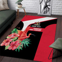 Trinidad and Tobago Personalized Area Rug Scarlet Ibis Tropical - Wonder Print Shop