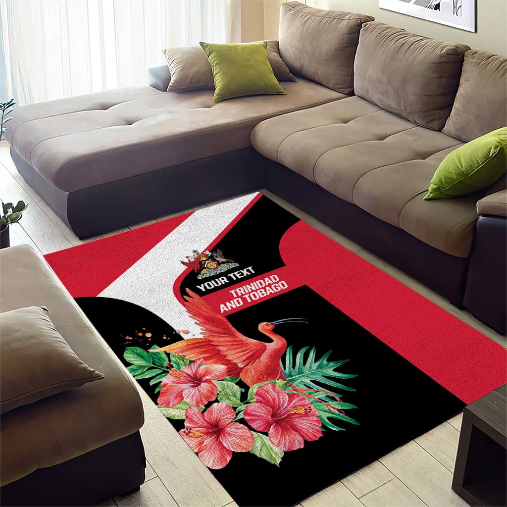 Trinidad and Tobago Personalized Area Rug Scarlet Ibis Tropical - Wonder Print Shop
