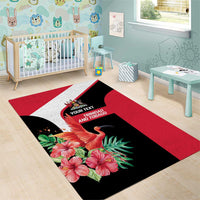 Trinidad and Tobago Personalized Area Rug Scarlet Ibis Tropical - Wonder Print Shop