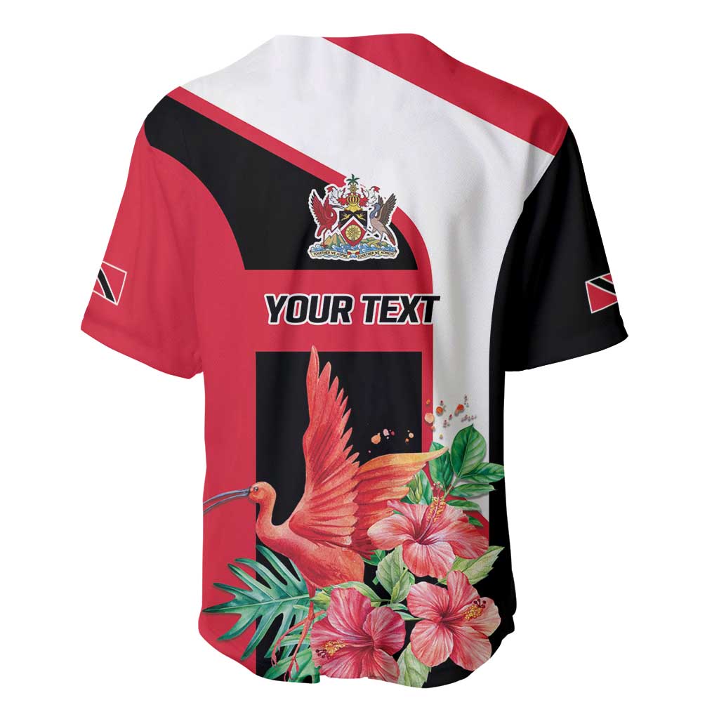 Trinidad and Tobago Personalized Baseball Jersey Scarlet Ibis Tropical - Wonder Print Shop