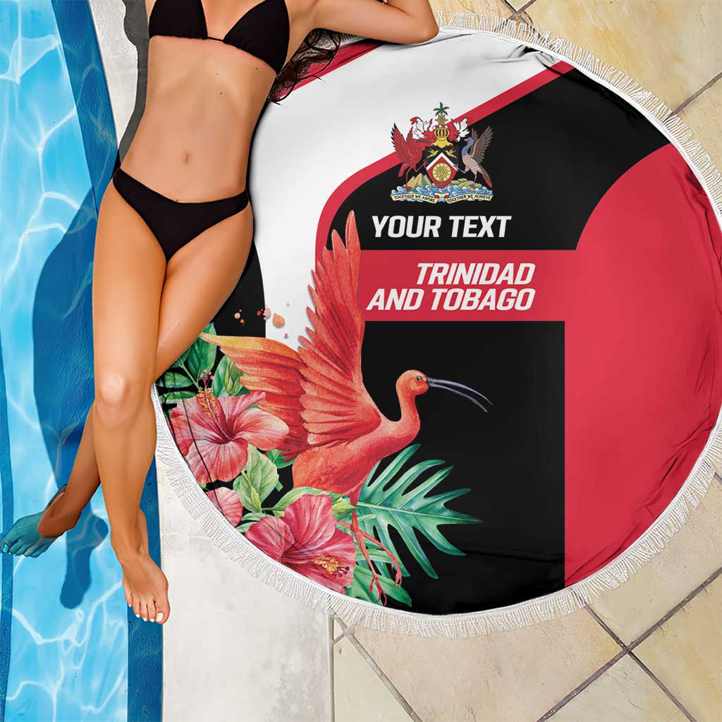 Trinidad and Tobago Personalized Beach Blanket Scarlet Ibis Tropical - Wonder Print Shop