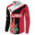 Trinidad and Tobago Personalized Button Sweatshirt Scarlet Ibis Tropical - Wonder Print Shop