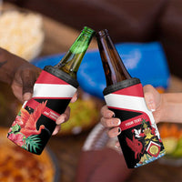 Trinidad and Tobago Personalized 4 in 1 Can Cooler Tumbler Scarlet Ibis Tropical - Wonder Print Shop