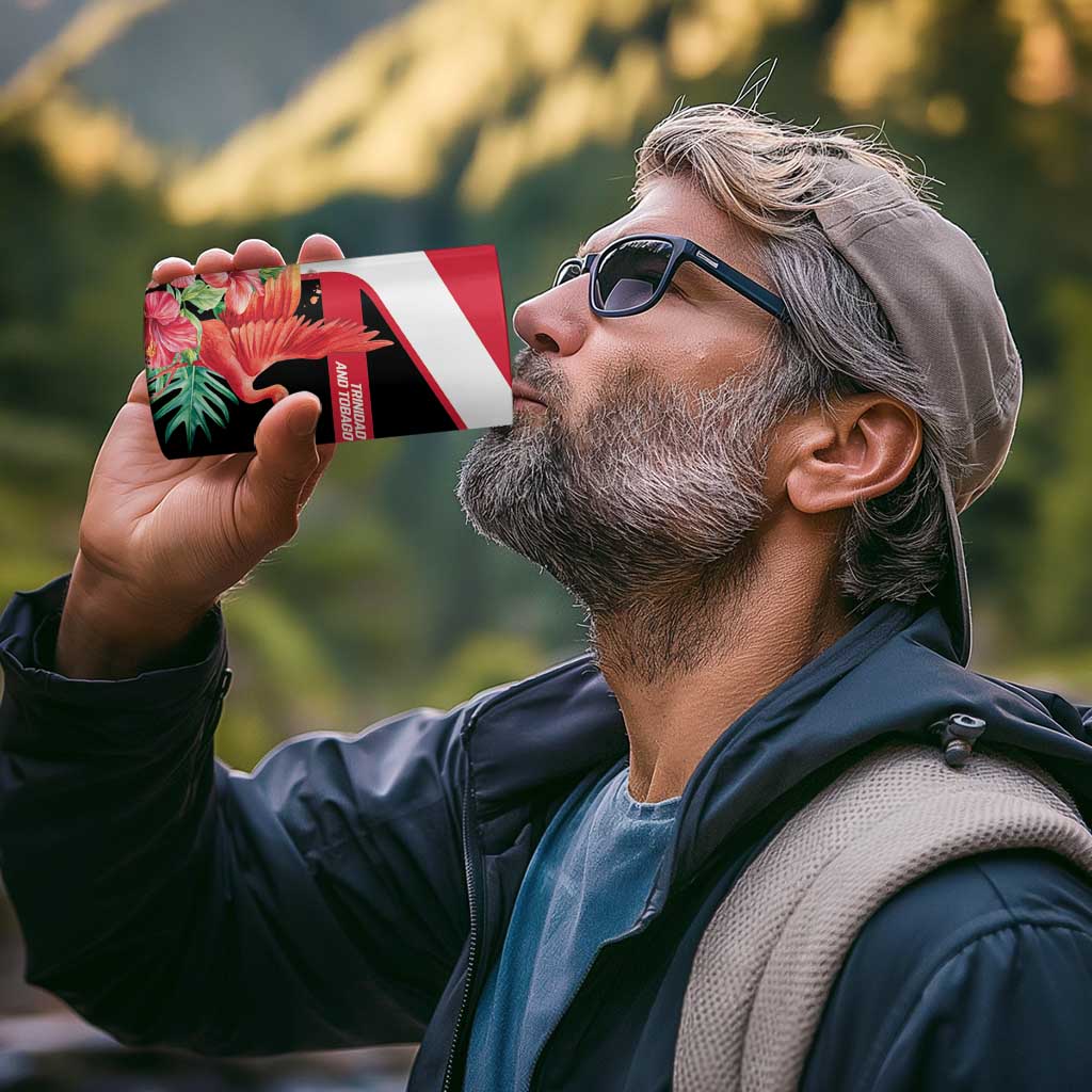 Trinidad and Tobago Personalized 4 in 1 Can Cooler Tumbler Scarlet Ibis Tropical - Wonder Print Shop