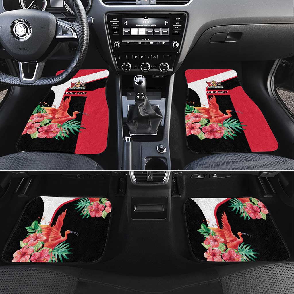 Trinidad and Tobago Personalized Car Mats Scarlet Ibis Tropical - Wonder Print Shop