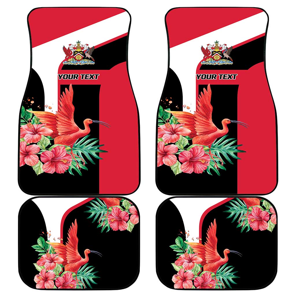 Trinidad and Tobago Personalized Car Mats Scarlet Ibis Tropical - Wonder Print Shop