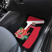 Trinidad and Tobago Personalized Car Mats Scarlet Ibis Tropical - Wonder Print Shop
