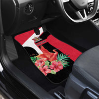 Trinidad and Tobago Personalized Car Mats Scarlet Ibis Tropical - Wonder Print Shop