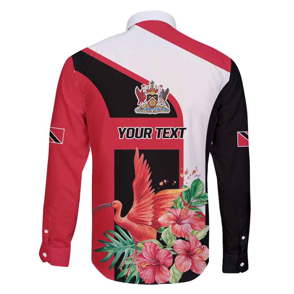 Trinidad and Tobago Personalized Family Matching Long Sleeve Bodycon Dress and Hawaiian Shirt Scarlet Ibis Tropical - Wonder Print Shop