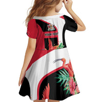 Trinidad and Tobago Personalized Family Matching Mermaid Dress and Hawaiian Shirt Scarlet Ibis Tropical - Wonder Print Shop